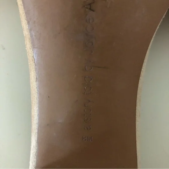 Avec Les Fillies Maya Pink Chiffon Slide Block Heel. Size 8. - Picture 13 of 13